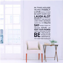 Load image into Gallery viewer, Wall Decals: In this house (115*60cm)

