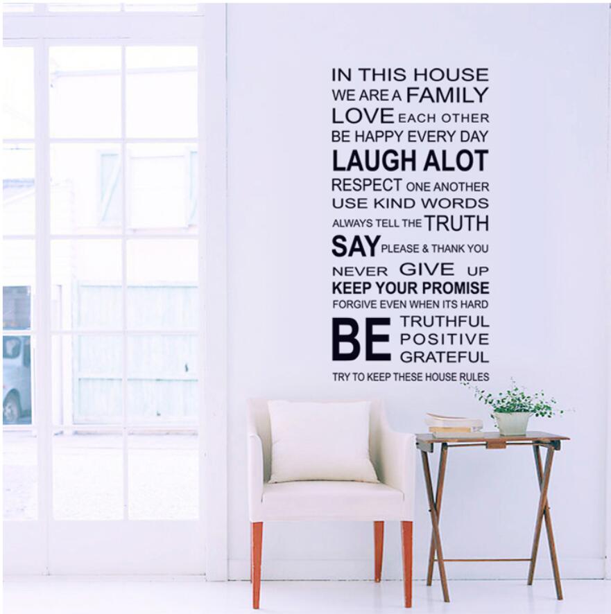 Wall Decals: In this house (115*60cm)
