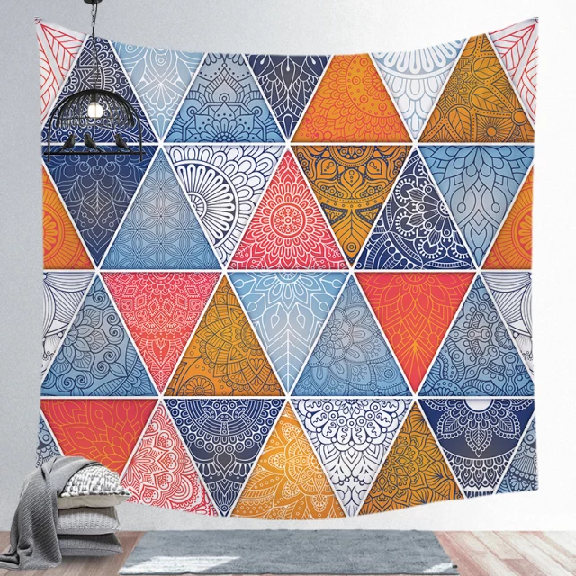 Tapestry: Mandala Triangle Orange - 150*200cm
