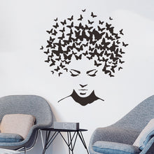 Load image into Gallery viewer, Wall Decals: Butterfly Hair (54*49cm)
