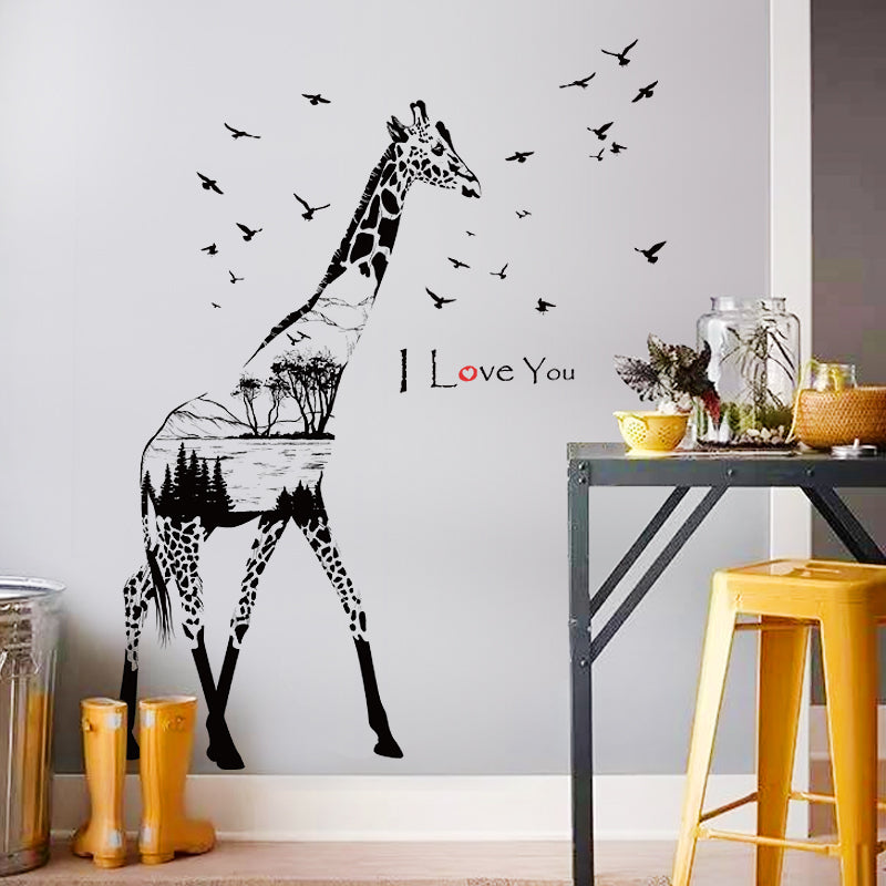 Wall Decals: Giraffe Full (128*119cm)