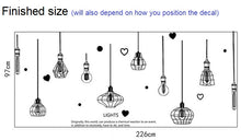 Load image into Gallery viewer, Wall Decals: Lights black (97*226cm)
