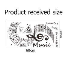 Load image into Gallery viewer, Wall Decals: Music black (52*45cm)
