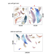 Load image into Gallery viewer, Wall Decals: Feathers colour (80*140cm)
