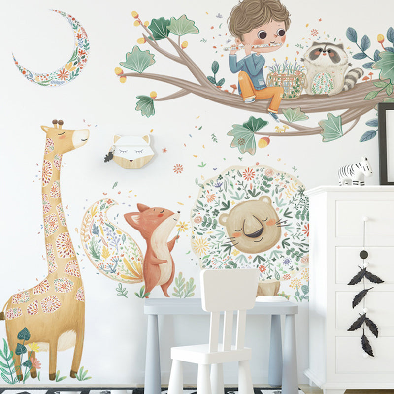 Wall Decals: Boy with Animals (77*88cm)