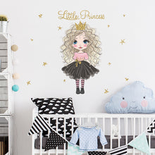 Load image into Gallery viewer, Wall Decal : Little Princess Black (58*55cm).
