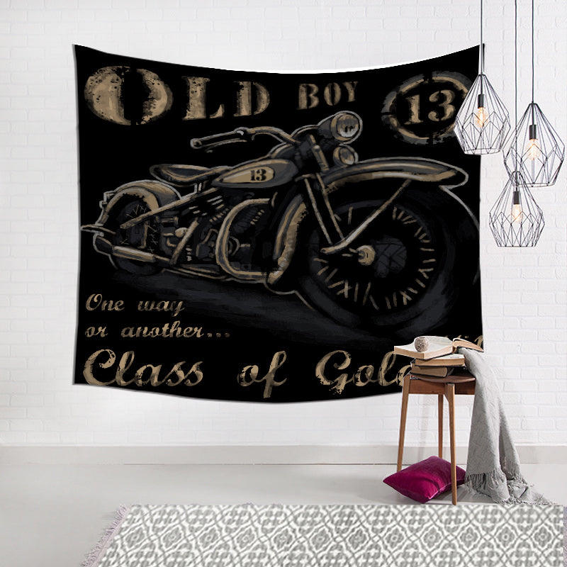 Tapestry : Vintage Bike - Printed