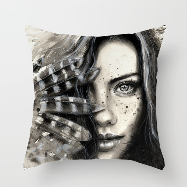 Cushion Cover: Freckle Woman