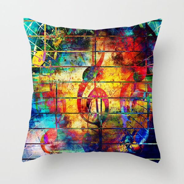 Cushion Cover: Music Note