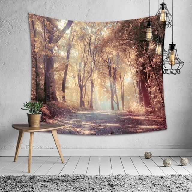 Tapestry: Trees Forest Autumn light - 130*150cm