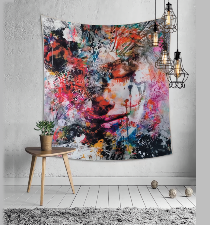 Tapestry: Woman Paintbrush - 150*130cm